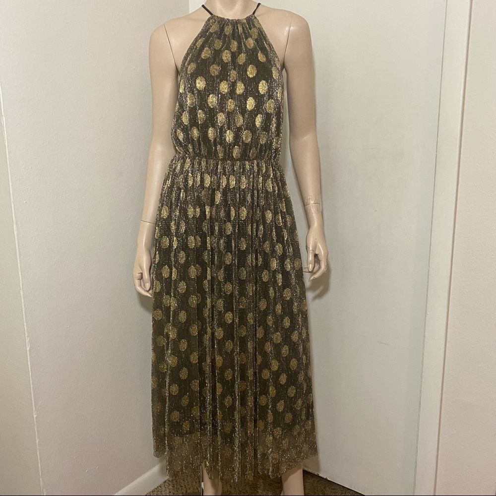 Anthropologie Confetti Halter Midi Dress
